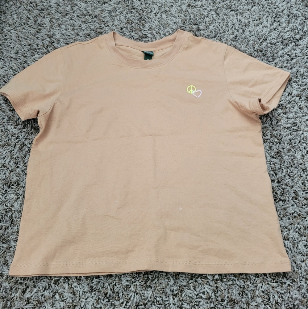 target cropped embroidered tee